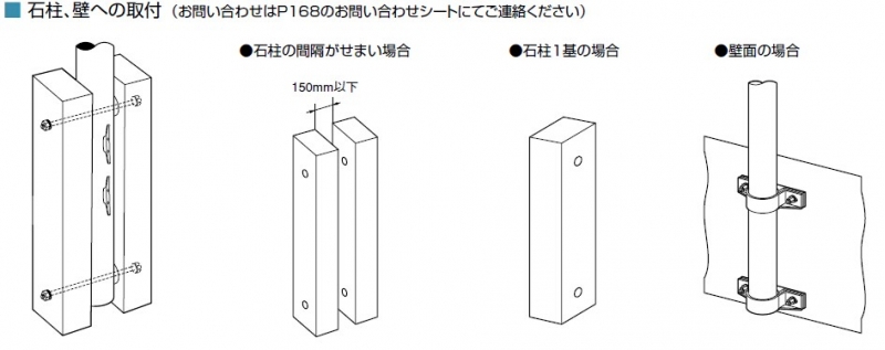 NPN-11U フラッグポール(のぼりポール(幟ポール)) 埋込式　標準旗バー：1200mm サンポール