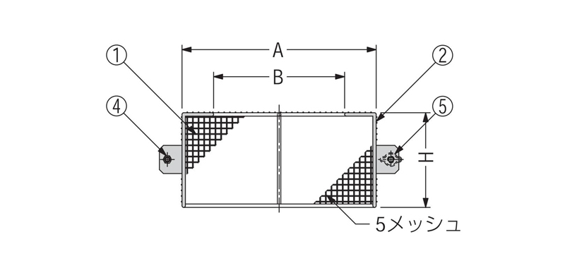 CB-100 ステンレス鋳鋼製ルーフドレン　防塵網　 たて引きルーフドレン用 カネソウ