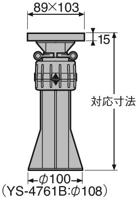 ゆかづか大引受　合板タイプ（保存処理材）