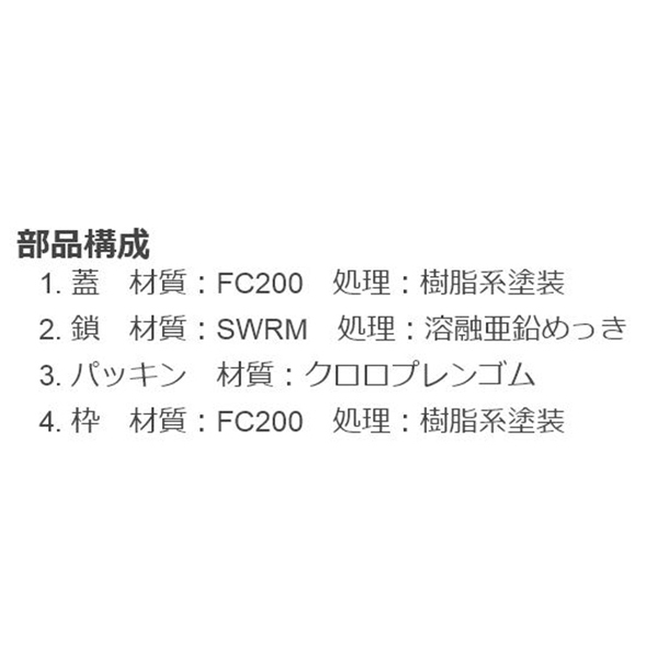 ハンドホール用 簡易密閉形（簡易防水・防臭形） T荷重：T-2 | 建築