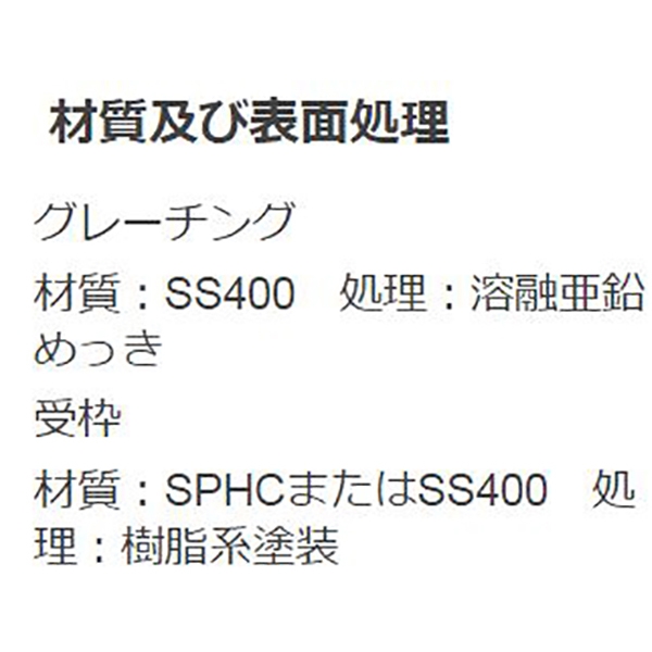 『スチール製グレーチング』細目滑り止め模様付　ボルト固定式　横断溝用（エコノミータイプ） T荷重：T-25