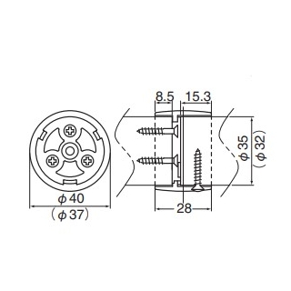 接続金具(亜鉛合金/A3.5×25、A3.5×16×D6)