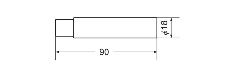 ウッドスリム円筒戸当り(積層+ゴム/ナベ3.5×40)