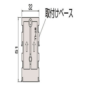 どこでもサイン　「↑」　ステンレス(フレームはシルバー光沢塗装仕上)