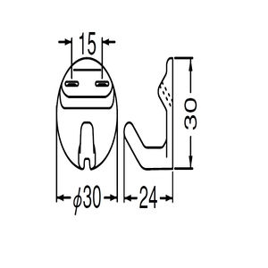 アクアフック丸形(ポリカーボネート)Uピンタイプ