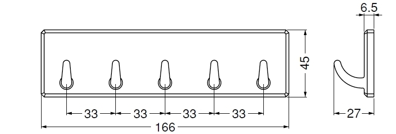 eフック5連(ABS)