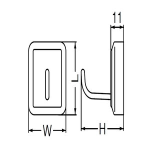 クルーフック(ABS+ステンレス)