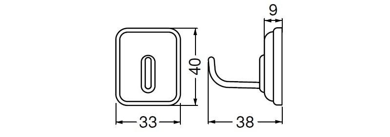 レイジーフック(ABS+ステンレス)簡単にっ!はがせる粘着タイプ どこでもBASE