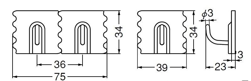 パズルフック(ABS+ステンレス)簡単にっ!はがせる粘着タイプ