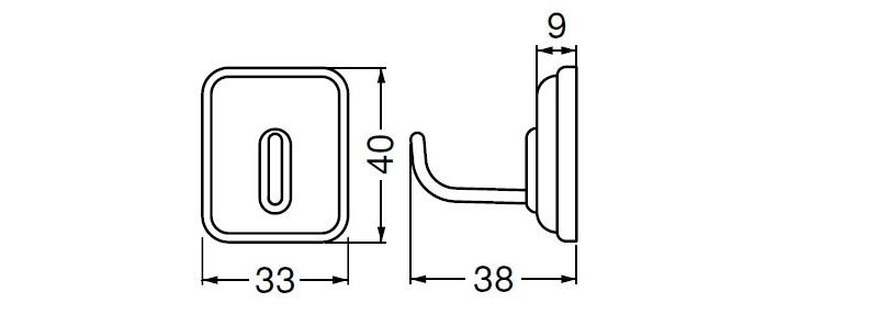 レイジーフック(ABS+ステンレス)マグネットタイプ どこでもBASE