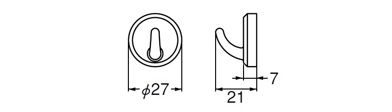 eフックプチ(ABS)マグネットタイプ どこでもBASE