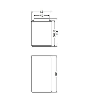 ウォールポケットBoxy 簡単にっはがせる粘着タイプ(ABS)P. どこでもBASE