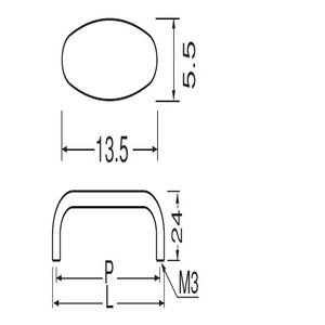 ステンダエンハンドル(ステンレス/ISO3×35)