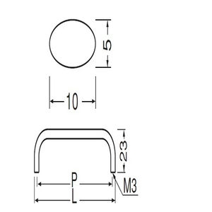 ステンスリムダエンハンドル(ステンレス/ISO3×28)