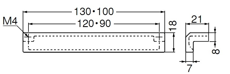 ネッスルハンドル(亜鉛合金/ISO4×28)