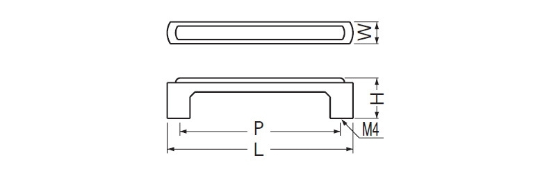 ファーストハンドル(亜鉛合金+自然木/ISO4×28)