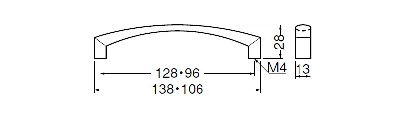 ミントハンドル(アルミ/ISO4×28)