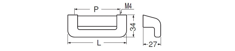 バーディハンドル(樹脂/ISO4×28)