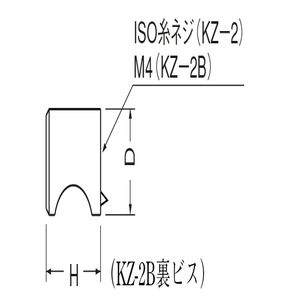 ダイカストニューカットツマミ裏ビス(亜鉛合金/ISO4×28)