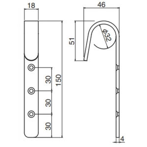 ステンはしごフック4ｔ