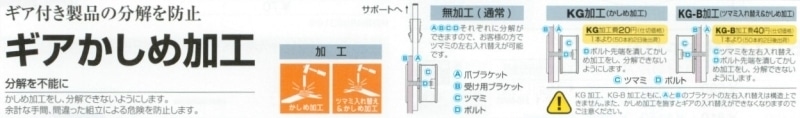 ツメ付き傾斜ブラケット(外々用)