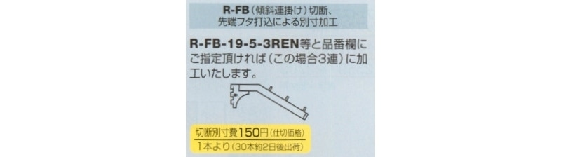 Rフェイスアウト傾斜ハンガー10/22