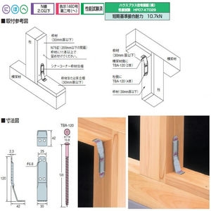 シナーコーナー枠材仕様