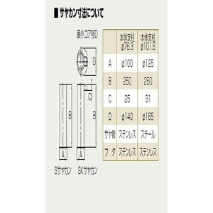 アーチ 差込式カギ付