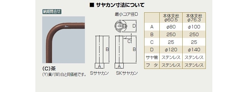 アーチ 差込式　交換用本体のみ