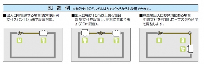 ロープゲート 固定式