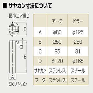 和モダンシリーズ　ピラー　差込式カギ付