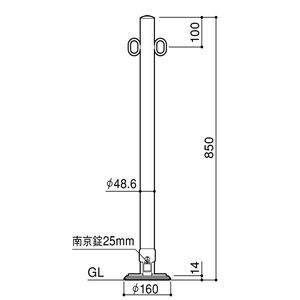 ベース式着脱ピラー