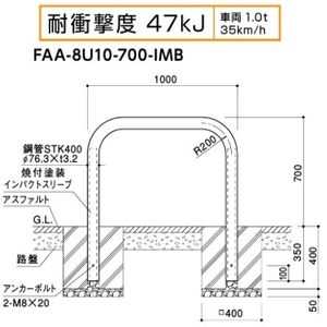 インパクトアーチ　インパクトスリーブ　スチール製　φ76.3