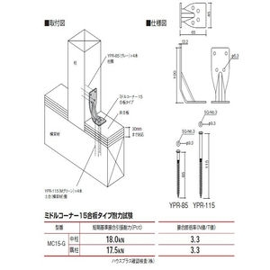 ミドルコーナー15合板タイプ