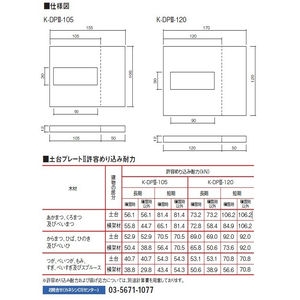 土台プレートII〈めり込み防止用〉