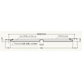 バスパネル準不燃200-１型R