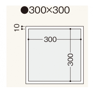 壁点検口枠　W-10（ボード厚12.5mm用）