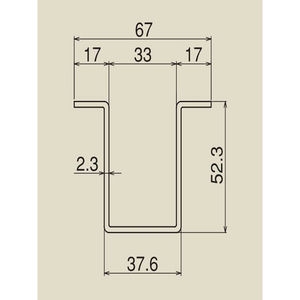 #5(塗装)スチール 5号ガイドレール