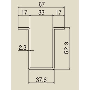 #5(塗装)スチール 6号ガイドレール