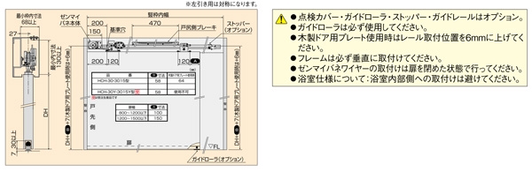 スライデックス　水平レールタイプ（自閉式）