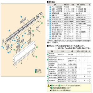 スライデックス　水平レールタイプ（自閉式）