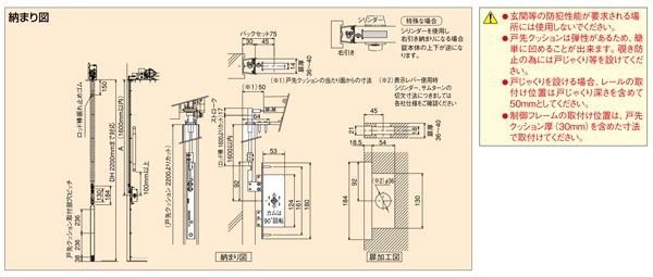 スライデックス　オプション部品　上部錠セット