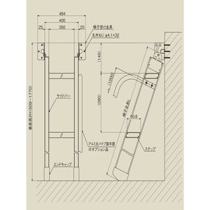 床ハッチ HFOT型 梯子 （HXJ型用オプション）