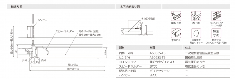 天井点検口 アルミニウム製 シーリングハッチ