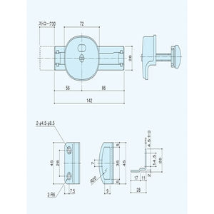 スライドラッチ表示器