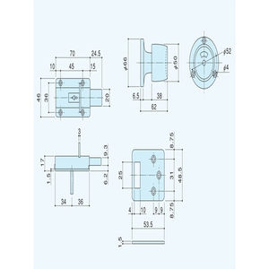 Ｒ-４ＬE表示器 非常解錠付