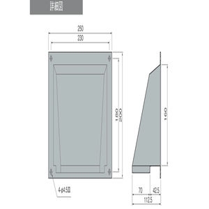 ステンレス屋外換気口　木枠留め用