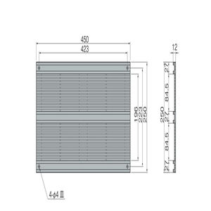 角型軒天換気口