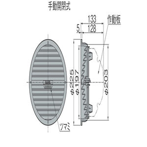 丸型床下換気口