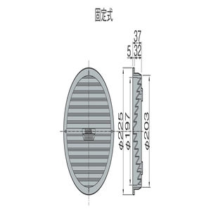 丸型床下換気口